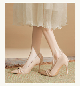 Tacchi a punta chiusi da <span class=keywords><strong>donna</strong></span> 5 <span class=keywords><strong>cm</strong></span> <span class=keywords><strong>7</strong></span> <span class=keywords><strong>cm</strong></span> pump tacchi alti tacchi a spillo comode scarpe eleganti da festa nuziale - Product Image 3