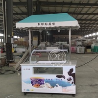 Machine à crème glacée commerciale, chariot à crème glacée et gelato, facile à déplacer