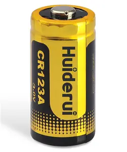 Huiderui 고성능 3V 1600mAh CR123A 기본 리튬 배터리