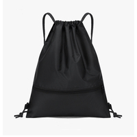 Sac à dos à cordon imperméable personnalisé Sac fourre-tout avec doublure en polyester