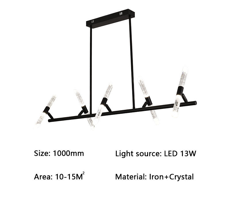 Noir-5 + 5 heads-L100CM