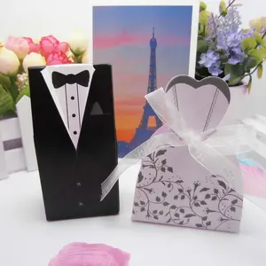 Bride And Groom Wedding Favor Box Gift Paper Packaging Candy Chocolate Box