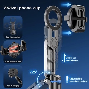 Gậy tự sướng mini từ tính cầm tay có điều khiển từ xa, chân máy ba chân có thể kéo dài để quay video vlog - Product Image 3