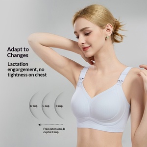 Sujetador de <span class=keywords><strong>Lactancia</strong></span> con Fragancia a Camelia 2717, Diseño de Rayas de Gelatina, Sin Varillas, <span class=keywords><strong>Ropa</strong></span> <span class=keywords><strong>Interior</strong></span> para Mujeres Embarazadas con Pecho Grande - Product Image 2