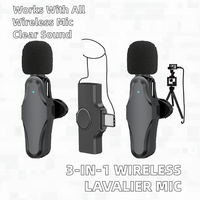 Microphone Lavalier sans fil à connecteur Type C pour iPhone, Android, appareil photo, interviews, diffusion en direct, YouTube, TikTok