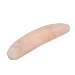 Aplicador de Crema para Ojos de Cuarzo Rosa Curvo, <span class=keywords><strong>Mini</strong></span> Palo de Gua Sha para Reducir la Hinchazón y las Ojeras, Herramienta de Masaje Facial - Product Image 4