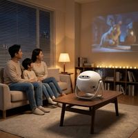 Nouveauté : Mini projecteur domestique Z6 LED 1280x720P Android 11, projecteur intelligent portable avec support, Wi-Fi double bande, prise en charge jusqu'à 1080P