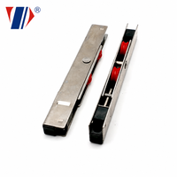 Roulette de fenêtre coulissante à double roulement, roue en nylon, cadre en acier inoxydable, largeur 12 mm, pour porte patio en PVC