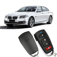 Control Remoto Universal para Puerta de Seguridad 433MHz, Control Remoto para Auto con Código de Aprendizaje, Receptor Transmisor Inalámbrico de 4 Canales 12VDC