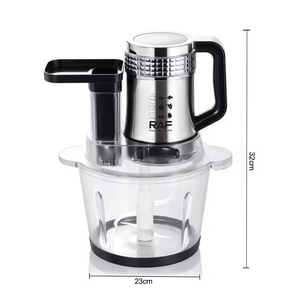 6 in 1 Food Processor Fufu Machine Procesador De Alimentos 3.0L Capacity 300W Stainless Design for Meat <b>Vegetables</b> and Dough - Product Image 2