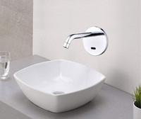 Robinet mural mains libres capteur infrarouge pour robinet, robinet à capteur pour lavabo de salle de bain