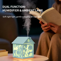 Mini humidificateur USB 260 ml avec veilleuse LED à changement de couleur, portable pour la maison et la voiture – Nouveauté en gros pour la décoration intérieure