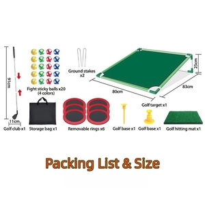 <span class=keywords><strong>Jeu</strong></span> de <span class=keywords><strong>mini</strong></span>-<span class=keywords><strong>golf</strong></span> amusant pour toute la famille, à l'intérieur et à l'extérieur, pour l'entraînement au swing, ensemble de <span class=keywords><strong>jeu</strong></span> de <span class=keywords><strong>mini</strong></span>-<span class=keywords><strong>golf</strong></span> pour le chipping sur planches Velcro avec balles en plastique collantes - Product Image 4