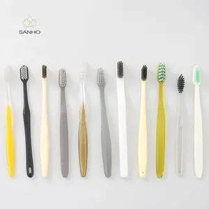 Wholesale toothbrush with high density bristles toothbrush companies disposable toothbrush