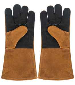 Guantes de soldadura Suncend Guantes DE TRABAJO resistentes al calor de cuero de vaca dividida - Product Image 2