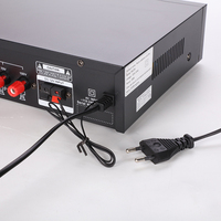 Amplificateur PA actif professionnel JBHKJ FS-206 60W 70V/100V avec mixeur karaoké intégré, système de sonorisation 2 zones, en alliage d'aluminium