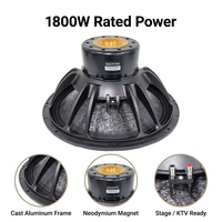 Haut-parleur de subwoofer en néodyme métallique LS HD21N150A 21 pouces, 1800 W RMS/3600 W de crête, 8 ohms, bobine vocale de 6 pouces, pour système de sonorisation PA de scène