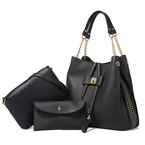 2ndr Brand Wholesale 3 Pcs Piece Set Handbags Bag For Women 3 1