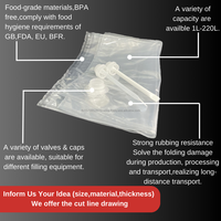 Emballage d'oeufs de yaourt au lait personnalisé 5L 10L 20L distributeur transparent sac de bavoir laitier liquide dans une boîte aseptique avec valve de tube de lait pochette à eau