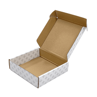 Boîte postale en carton ondulé pliable avec logo personnalisé Boîte d'expédition d'emballage cosmétique de cadeau de vacances Décoration colorée en relief