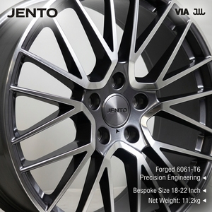 Jantes en alliage forgé sur mesure 6061 T6 Gunmetal usinées pour Porsche Cayenne <span class=keywords><strong>Audi</strong></span> <span class=keywords><strong>RS</strong></span> <span class=keywords><strong>Q8</strong></span> sur mesure neuves - Product Image 2