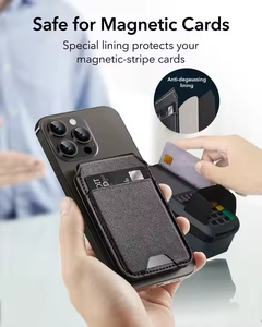 กระเป๋าใส่โทรศัพท์แบบแม่เหล็กสั่งทำขายส่ง ป้องกัน RFID สำหรับใส่บัตรเครดิตและธุรกิจ - Product Image 2