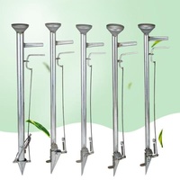Semoir manuel multifonctionnel agricole en acier inoxydable pour maïs et soja, avec fonction de fertilisation et de repiquage