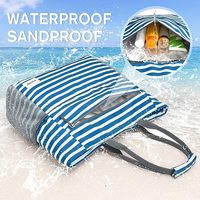 Kostenlose Musteranfertigung mit individuellem Logodruck: Übergroße 12oz Baumwoll-Strand-, Einkaufs- und Bootstasche, extra große schlichte Canvas-Tragetasche mit Tasche