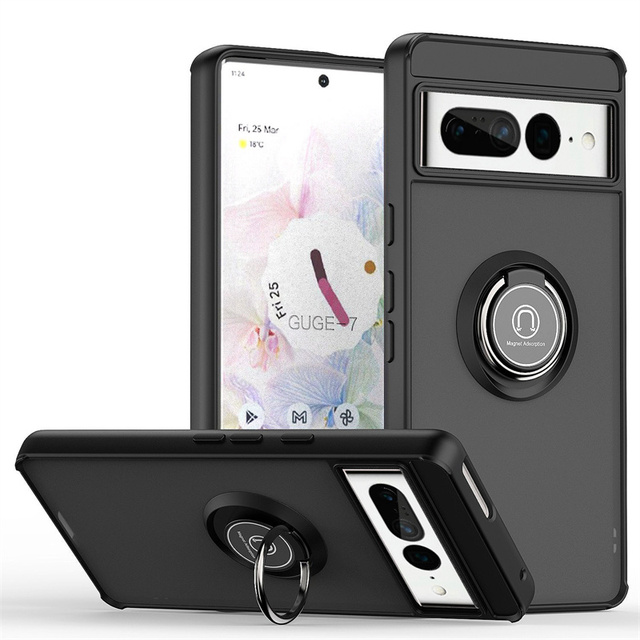 Armor Case for Pixel 9 10 Pro XL 6 7 8 9 10 Pro 7A 8A 9A Cover Ring Bracket Stand Hard Bumper Back Case Magnet Car Mount Shell