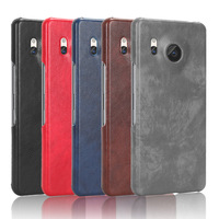 Casing kulit PU pola Litchi Retro portabel penutup belakang pelindung ponsel untuk Sharp Aquos R8 cangkang ponsel