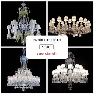 Grand Chandelier <span class=keywords><strong>avec</strong></span> <span class=keywords><strong>Pince</strong></span> à Bras Lustre en Cristal Salle de Banquet Salle à Manger Manoir Suspension de Luxe - Product Image 5