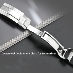 Compatible avec les bracelets de montre en fluoroélastomère Rolex 20 mm à extrémités courbées pour la série <span class=keywords><strong>Submariner</strong></span>, pour les bracelets collaboratifs Omega Swatch. - Product Image 4
