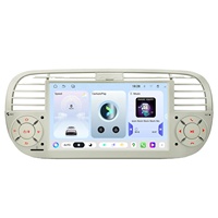 Reproductor Multimedia para Auto Android 15 de 7 Pulgadas, 4+64GB, para Fiat 500 2007-2015, Pantalla QLED con IA NPU, Salida Coaxial DQ7603 DSP, Wi-Fi 6, 4G