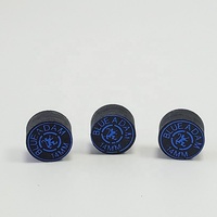 Vente chaude logo personnalisé pointes de queue de billard en gros bleu AD 14mm pointes de piscine en peau de porc SS/S/M/H dureté accessoires de billard