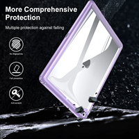Casing Tablet Akrilik Tpu Bening Transparan Warna Penutup Pelindung untuk Apple Ipad 7 8 9 10.2 Mini 1 2 3 4 5 Ipad Air