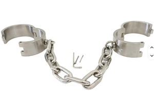 Menottes de cheville en acier inoxydable style rock, étanches, en forme de chaîne, pour bondage, fétichisme BDSM, jouets sexuels - Product Image 3