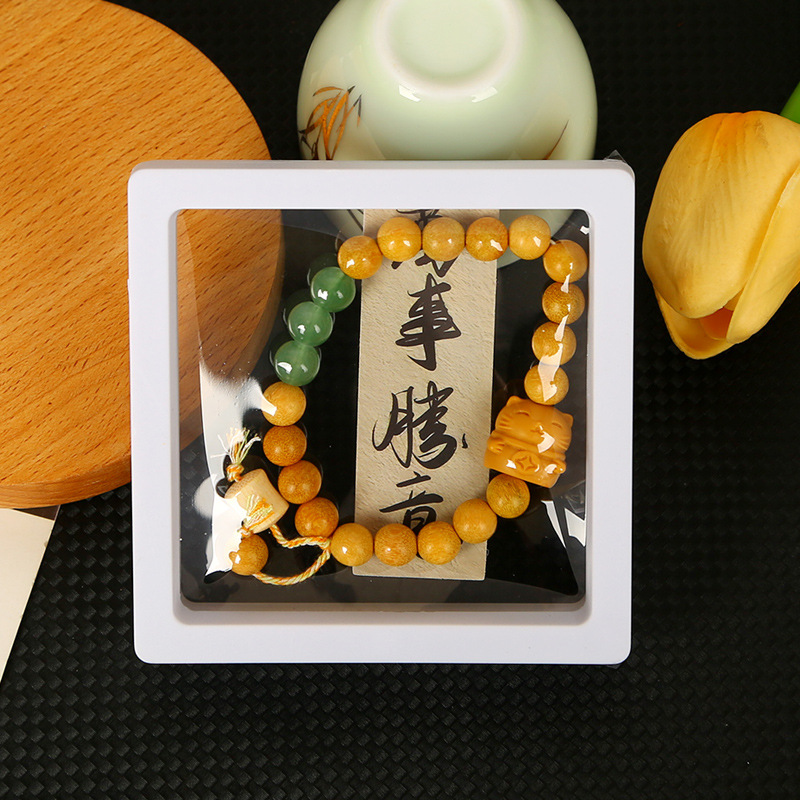 Bracelet chat porte-bonheur exquis en boîte