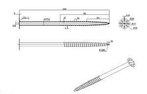 Soeasy giá rẻ mặt đất vít giá vít chất lượng cao nhúng nóng mạ kẽm vít mặt đất cho nền móng - Product Image 4