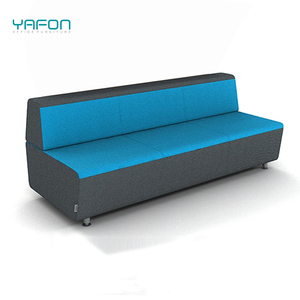 ชุดเก้าอี้รับรองแขกสำนักงานดีไซน์ทันสมัยแบบโมดูลาร์ พร้อมโต๊ะด้านหลัง - Product Image 3