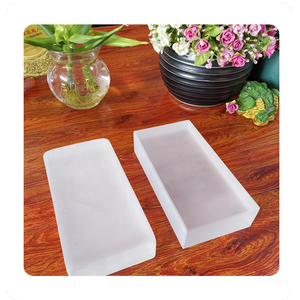 Briques de verre solides hautement transparentes 10*<span class=keywords><strong>10cm</strong></span>, briques de verre solides, nouveau design, verre artistique pour la décoration murale, briques de verre artistique de haute qualité - Product Image 4
