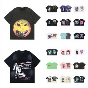 T-shirt 2026 <span class=keywords><strong>de</strong></span> marque Star Branded, fabricant <span class=keywords><strong>de</strong></span> vêtements Hell Clothing, T-shirts imprimés vintage surdimensionnés 100 % coton <span class=keywords><strong>de</strong></span> haute qualité - Product Image 1