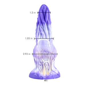 Hismith Dildo in Silicone da 8.76 Pollici, Lunghezza Inseribile 7.5 Pollici, Giocattolo Anale a Forma di Pianta H Viola, Ispirato alla Fantasia con Sistema KlicLok, Vendita all'Ingrosso - Product Image 6