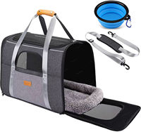 Sac de transport pliable de luxe imperméable pour animaux de compagnie, écologique, léger, petite taille pour chats, chiens et petits animaux - Vente flash