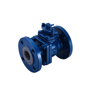 Vanne à boisseau sphérique OEM Q41F 46-16C en acier moulé, manuelle, personnalisable, à raccordement par bride, en PTFE fluoré, résistante à la corrosion et aux produits chimiques - Product Image 3