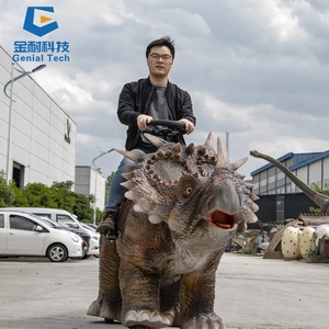 Productos Para <span class=keywords><strong>Parque</strong></span> De <span class=keywords><strong>Animales</strong></span> Al Aire Libre Coche De Dinosaurio Animatrónico Andante Para Montar En Venta - Product Image 2