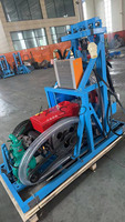 Machine de forage portable sur roues, diesel, hydraulique, 22-35 CV, haute efficacité, pour puits d'eau, 100-200 m, très demandée