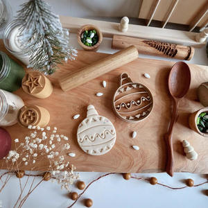 Navidad cortador de galletas Happy Holidays <span class=keywords><strong>Garland</strong></span> galleta 3D impreso PLA Fondant masa plastilina Play-Doh cortador de arcilla - Product Image 3