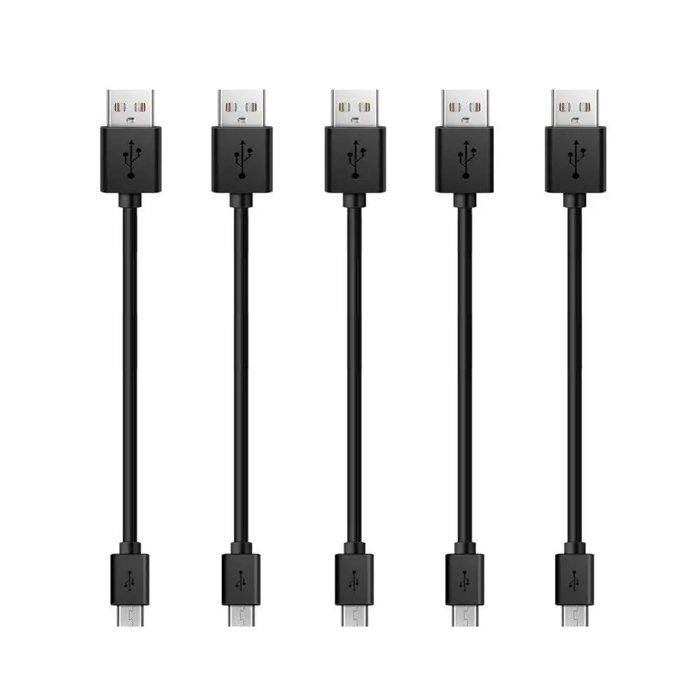 Standard Type Micro 5Pin USB Cable 20CM High Speed USB 2.0 A Male to Micro B Sync and Charge Cable Black or white