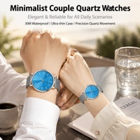 Montres OEM à Logo Personnalisé sans Minimum, Résistantes aux Chocs, Vente en Gros, Montres de Couple Étanche et Bon Marché pour Homme et Femme