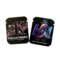 Prix d'usine, sachets en aluminium imprimés sur mesure, 4*5 cm, mini-sachets thermoscellables, sachets à trois côtés scellés